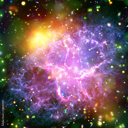 Star field in space a nebulae and a gas congestion. The elements of this image furnished by NASA.