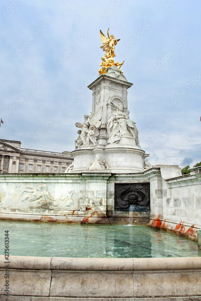 London, UK -  August 16, 2013 - Victoria Memorial in front of Buckingham Palace in London city