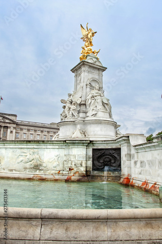 London, UK - August 16, 2013 - Victoria Memorial in front of Buckingham Palace in London city