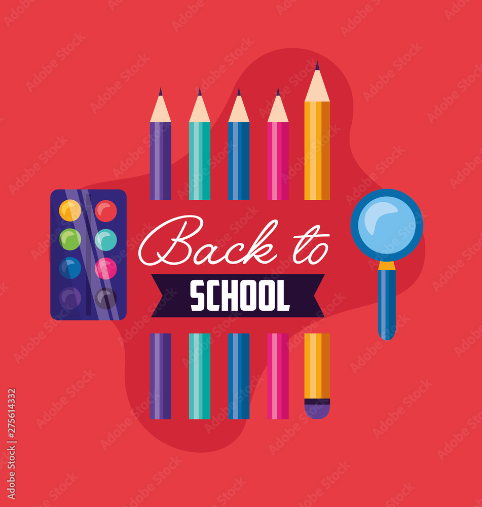 Obraz premium back to school supplies