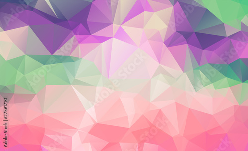 Light vector modern geometric abstract background    Multicolor  Rainbow vector triangle mosaic template