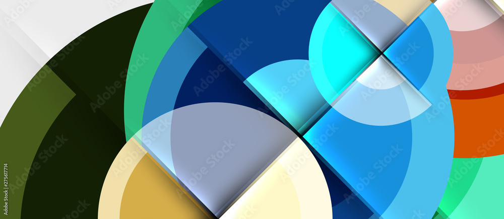 Geometric design abstract background - circles Geometric design abstract background - circles