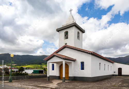 Small church in Lomba do Pomar village, Sao Miguel island, Azores