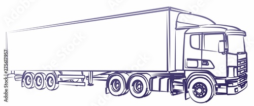 A sketch of the long truck.