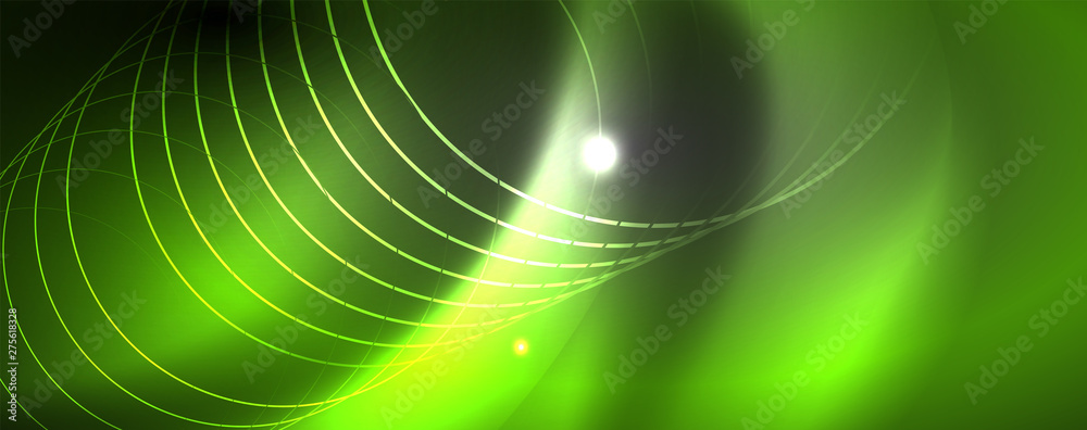 Shiny neon techno template. Neon lines background, 80s style laser rays Shiny neon techno template. Neon lines background, 80s style laser rays