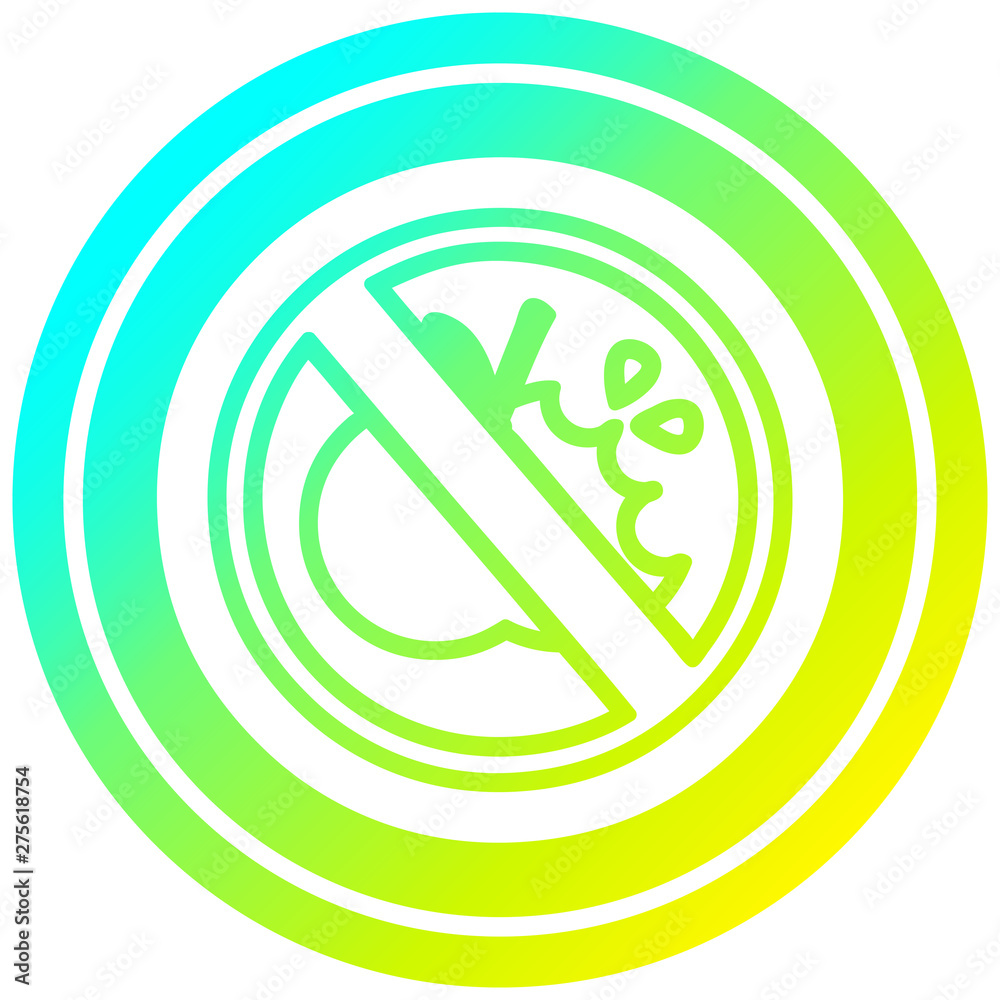 no healthy food circular in cold gradient spectrum no healthy food circular in cold gradient spectrum