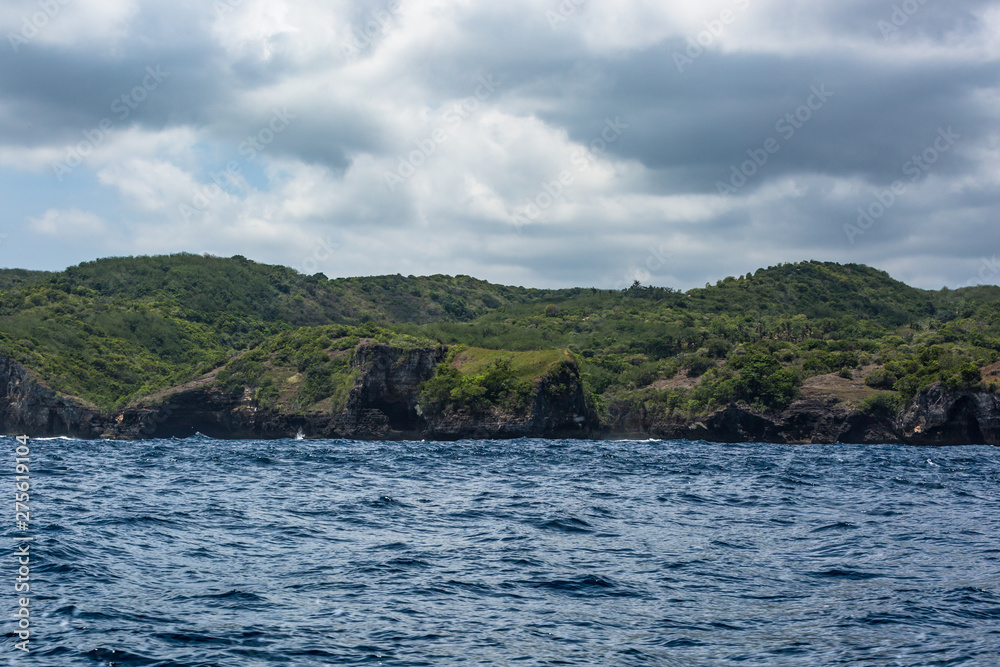 Nusa Penida coastline, Bali, Indonesia.