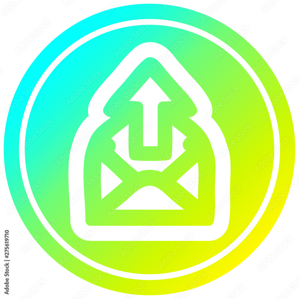 send email circular in cold gradient spectrum send email circular in cold gradient spectrum