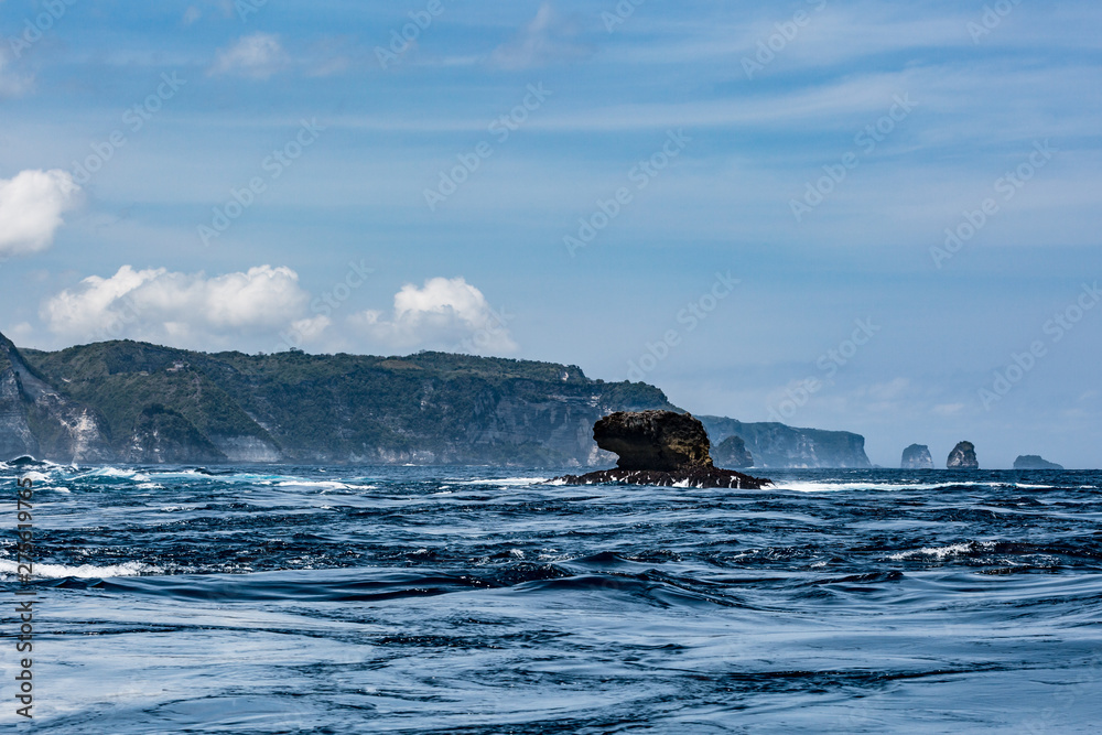 Nusa Penida coastline, Bali, Indonesia.