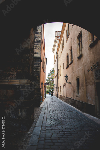 Narrow prague street 