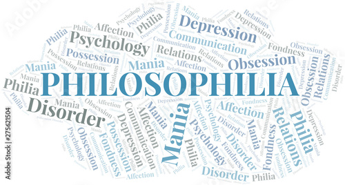 Philosophilia word cloud. Type of Philia.