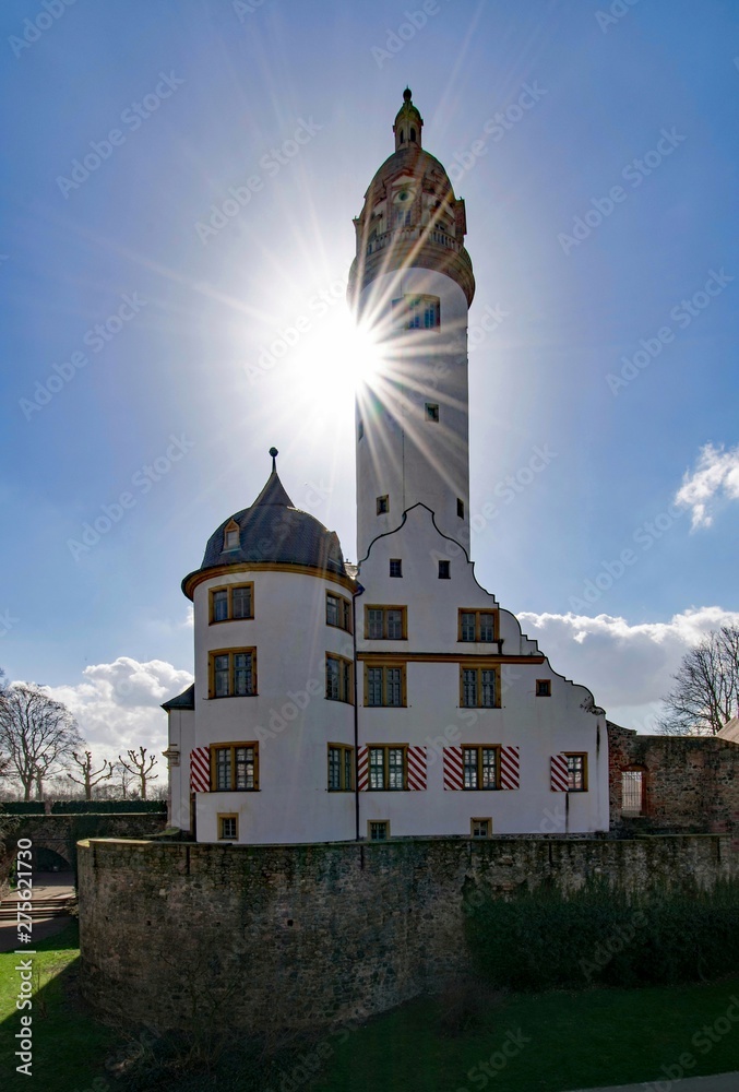 Das Höchster Schloss in Frankfurt am Main in Hessen, Deutschland