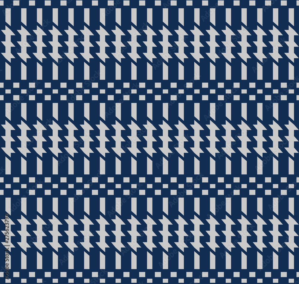 Fototapeta premium Japanese Abstract Zig Zag Seamless Pattern