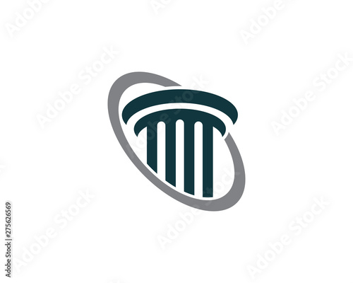 Pillar Logo Template. Column Vector illustration design 