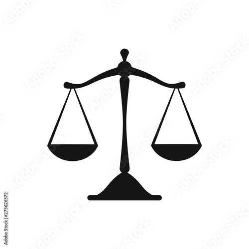Scales justice icon photo