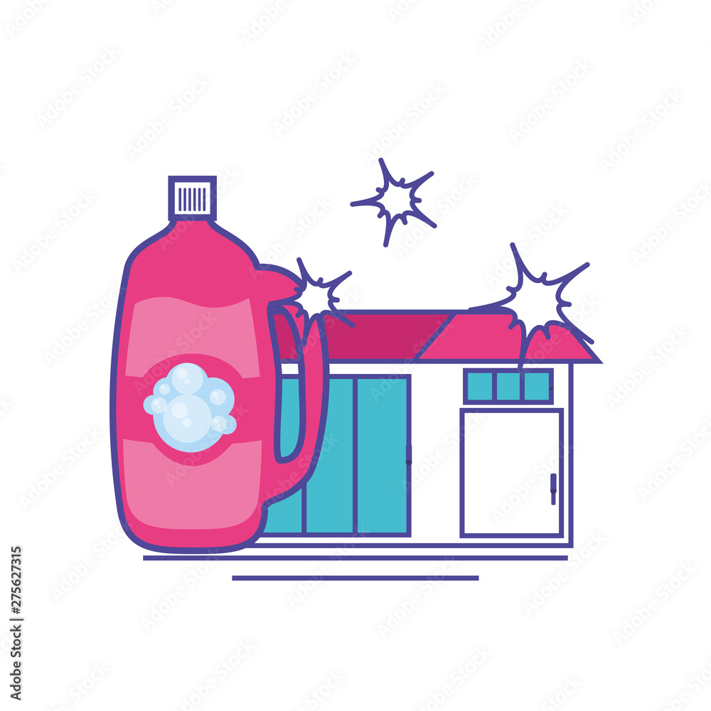 Isolated cleaning detergent and house design