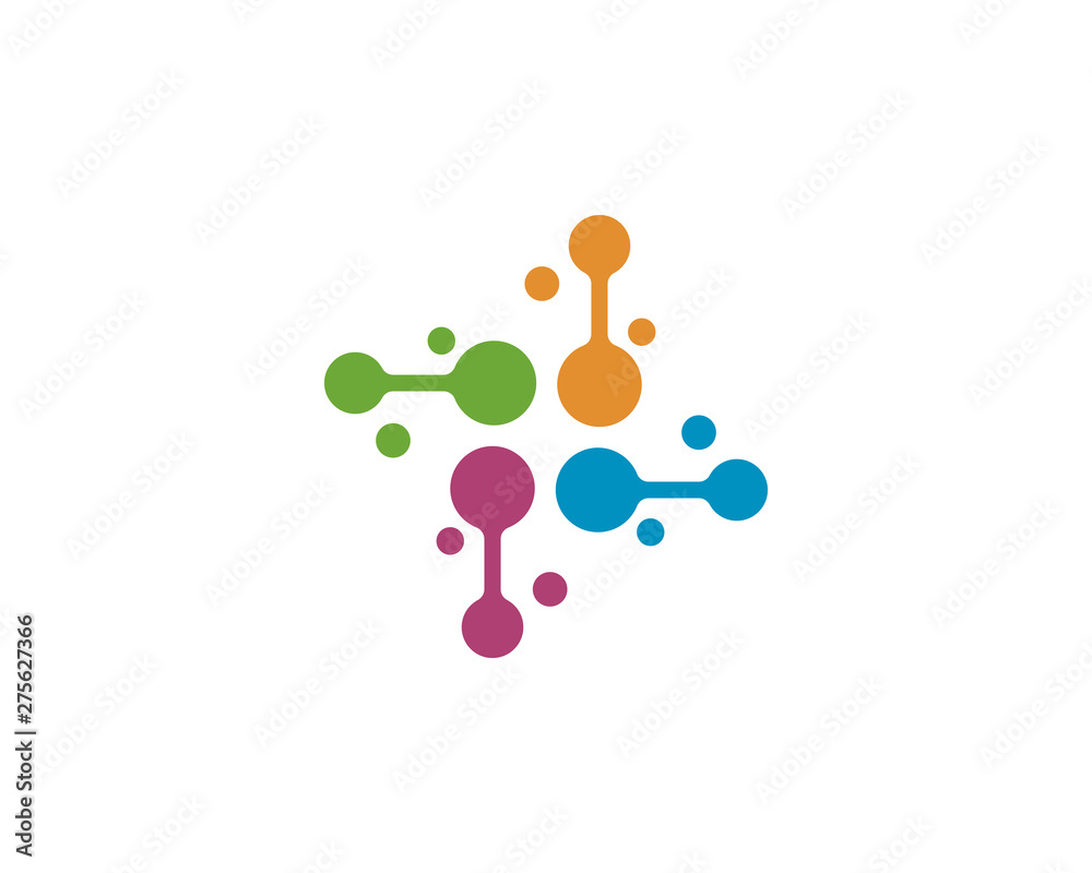 molecule logo vector icon illustration molecule logo vector icon illustration