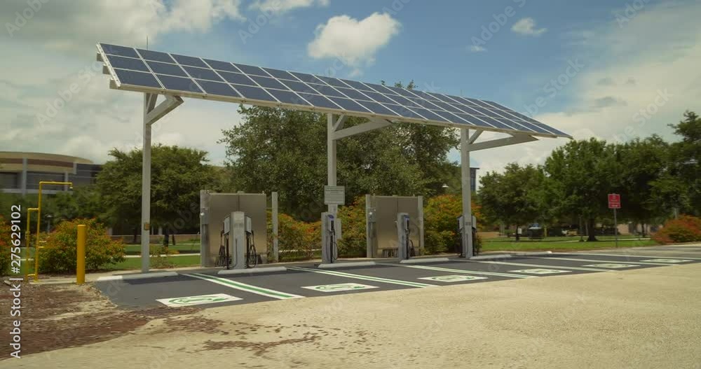 Solar power electric vehicle charging station Solar power electric vehicle charging station