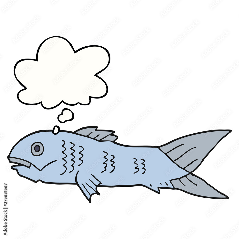 cartoon fish and thought bubble cartoon fish and thought bubble