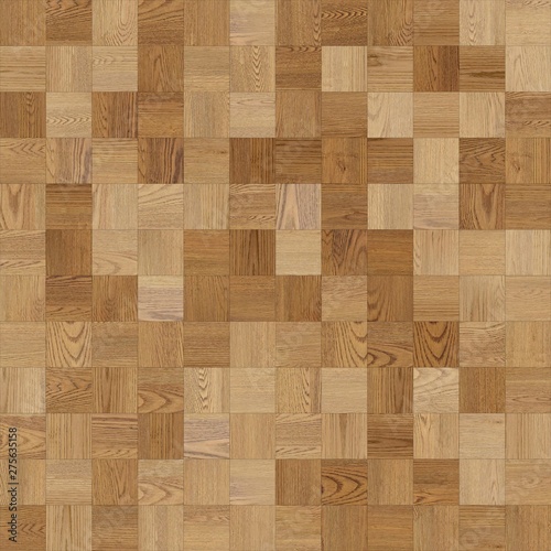 Seamless wood parquet texture (chess light brown)