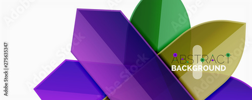 Abstract color lines dynamic background, modern material design style