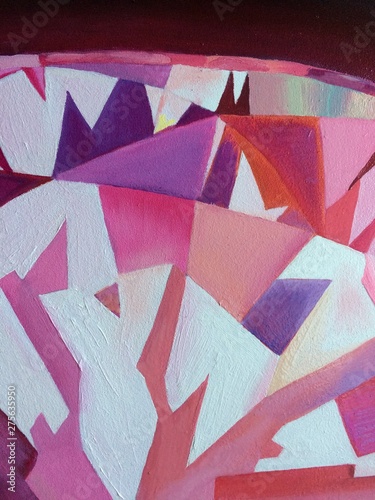 Abstract diamond oil painting background