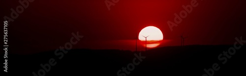 Sunset on the horizon