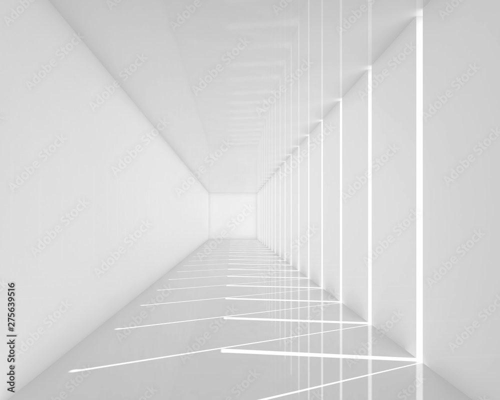 Obraz premium white room interior background