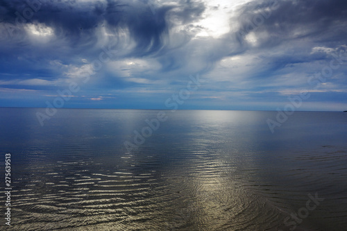 Calm gulf of Riga, Baltic sea in early morning. © Janis Smits