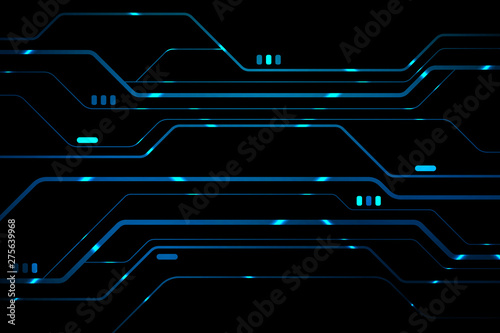 Dark circuit abstract background, data technology concept.