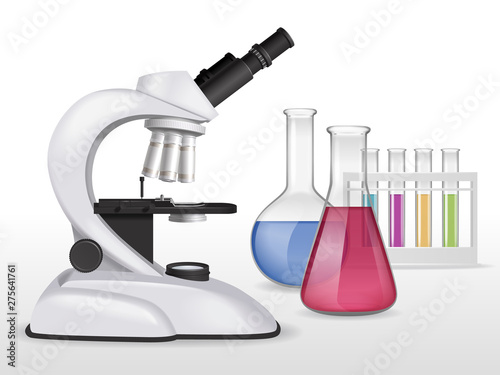 Chemical Lab Microscope Composition