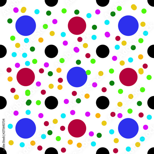 seamless pattern with colorful circles