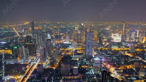 Wallpaper Mural Time-lapse of Bangkok night view Torontodigital.ca