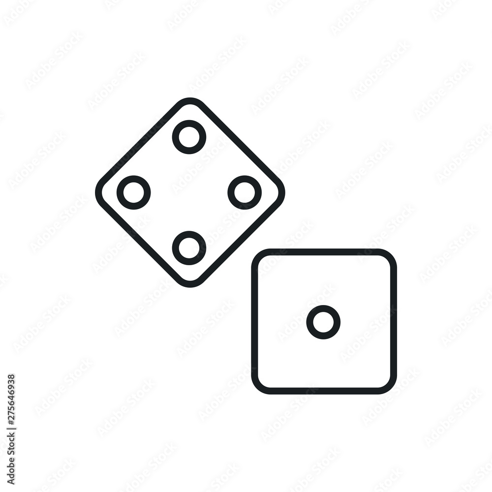 dice vector icon dice vector icon