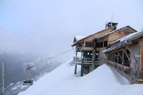 ski lift in alps