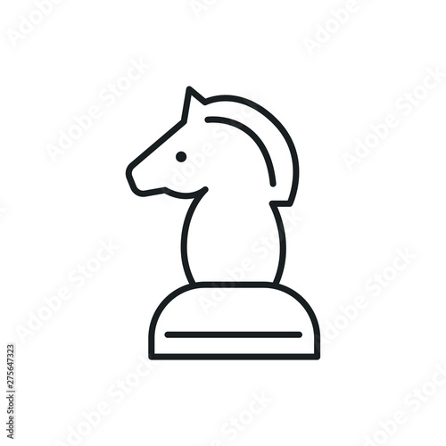 chess horse vector icon