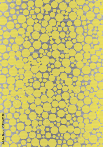 Macro close up of yellow soap bubbles.