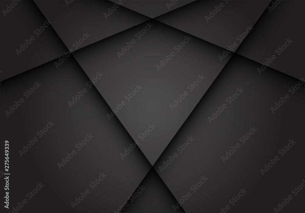 Abstract dark grey cross shadow blank space design modern futuristic background vector illustration.
