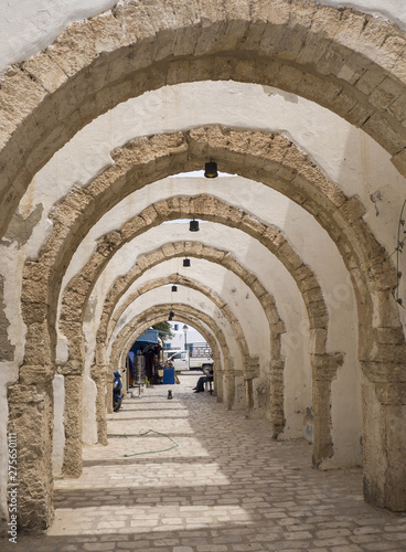 Medina in Sousse in sun  Tunisia