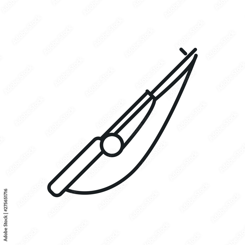 Obraz premium fishing vector icon