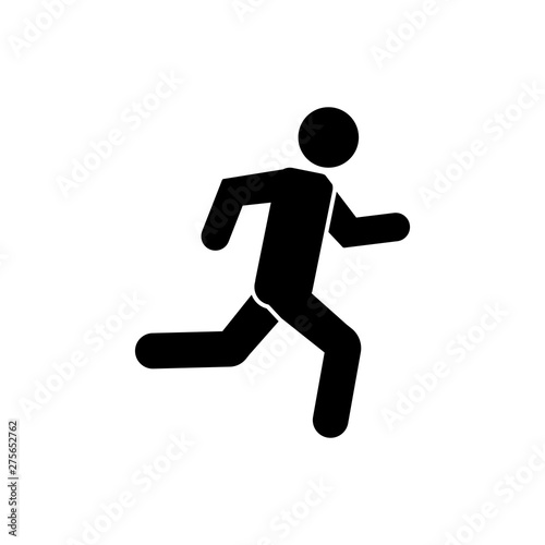 man running icon vector illustration © Fauz Design