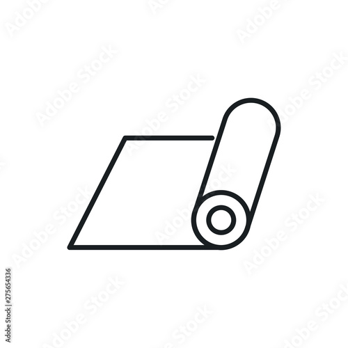 fitness mat vector icon