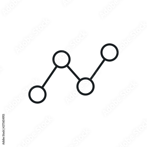 point graph vector icon