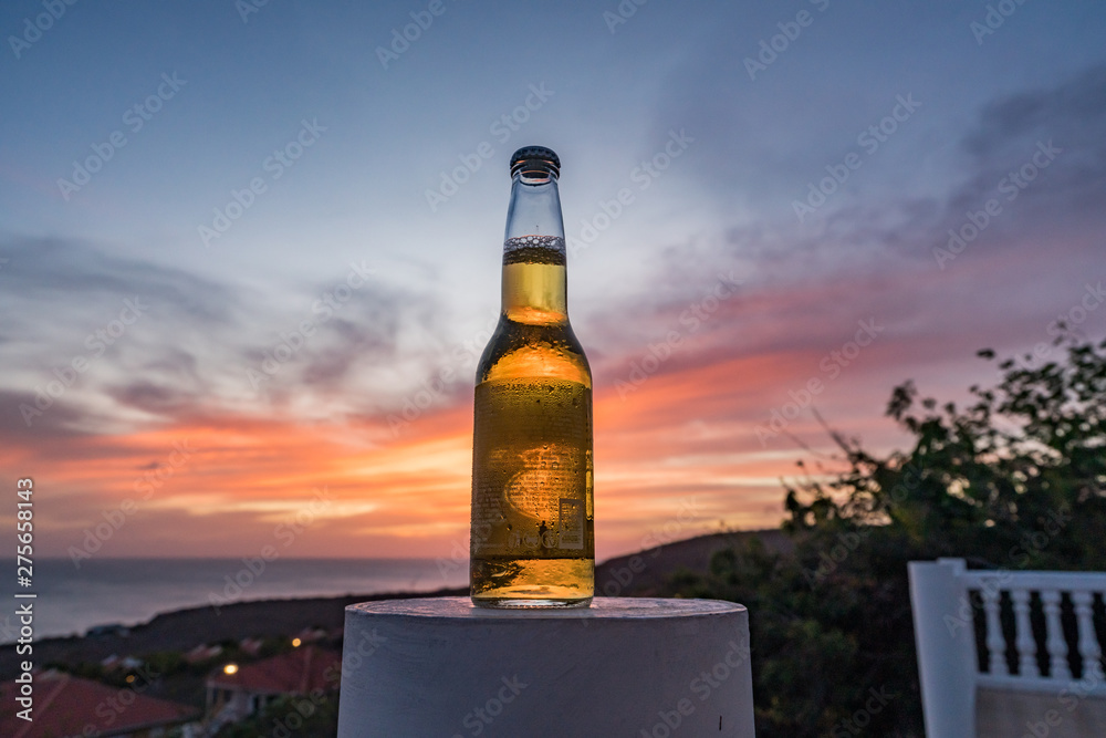 Sunset Drinks - Views around the small Caribbean Island of Curacao Sunset Drinks - Views around the small Caribbean Island of Curacao