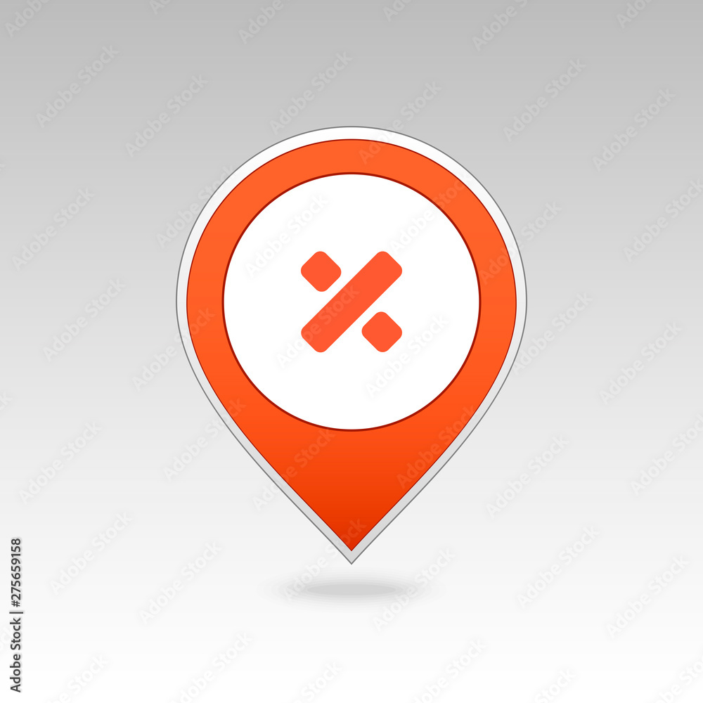 Division pin map icon. Map pointer. Map markers Division pin map icon. Map pointer. Map markers