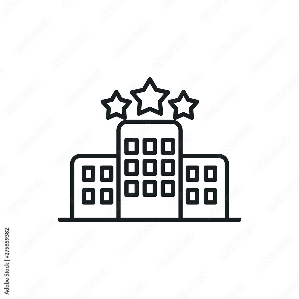 Fototapeta premium hotel vector icon