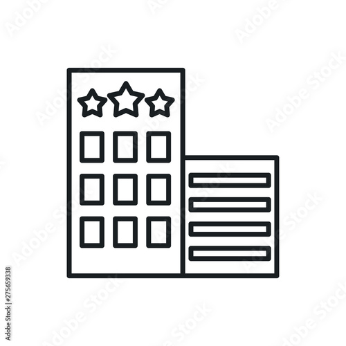 hotel vector icon