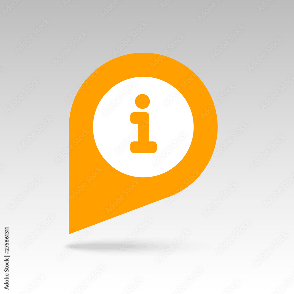 Information pin map icon. Map pointer. Map markers - obrazy, fototapety, plakaty 