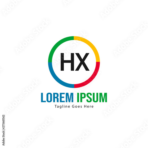 Initial HX logo template with modern frame. Minimalist HX letter logo vector illustration Free Download Initial HX logo template with modern frame. Minimalist HX letter logo vector illustration - GFXLoad