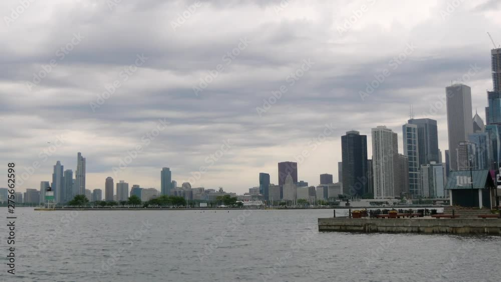 View from Navy Pier over the skyline of Chicago - travel photography View from Navy Pier over the skyline of Chicago - travel photography